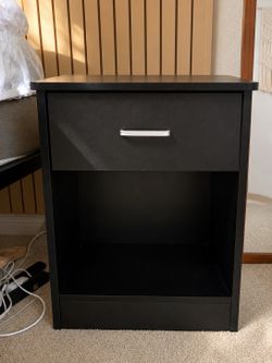2 Black Nightstands