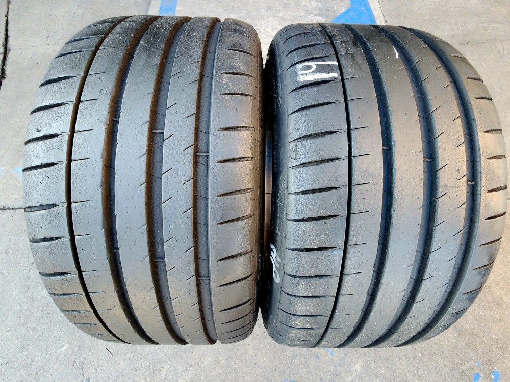 2 USED TIRES MICHELIN PS4S 255/35/19