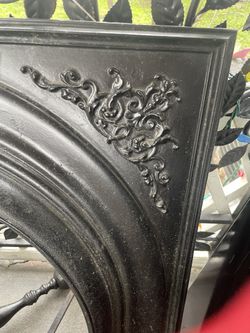 Fireplace surround and an irons come extremely heavy, solid iron excellent condition will post measurements upon request