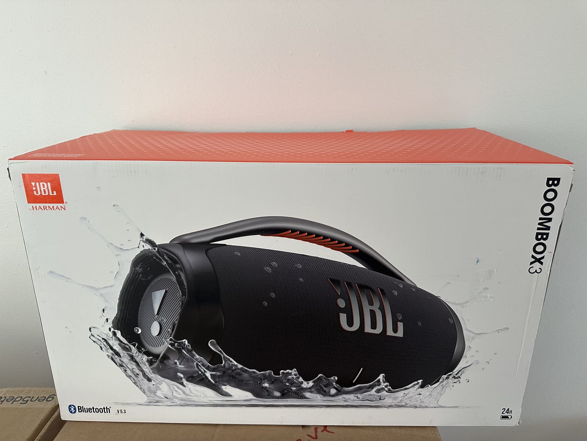 JBL Boombox 3 Waterproof Portable Bluetooth Speaker - Black