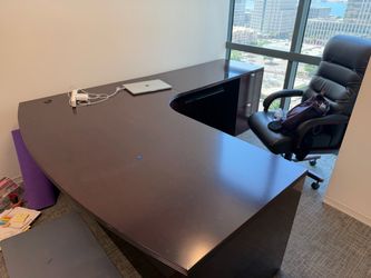 L-Shaped Executive Office Desk