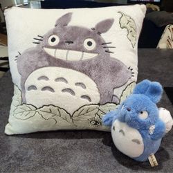 Totoro Pillow And Plushie