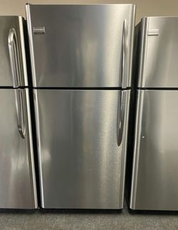 Frigidaire Stainless Steel Top Mount Refrigerator - Spacious