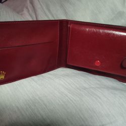 Authentic Rolex Leather Wallet 