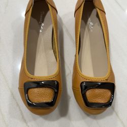 VenusCelia Women's Buckle Dance Flats Shoe size 8M