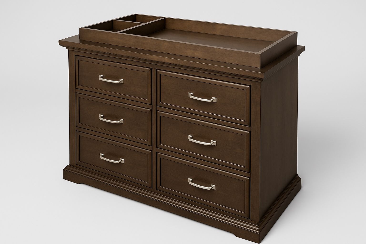Wooden Dresser with Changing Station Topper