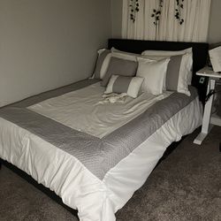 Full Size Bed/Bed Frame And Mattress On Sale (can Be Sell separate or Together) 