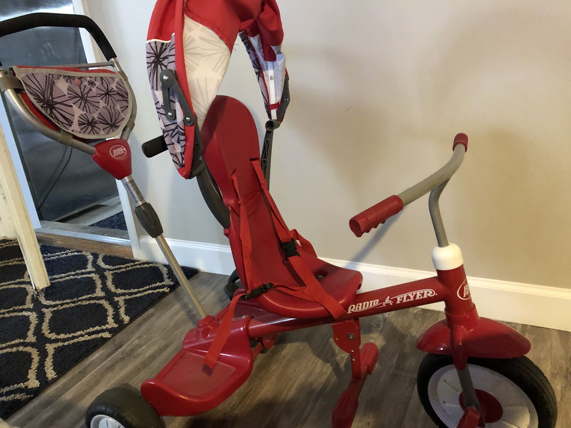 Red stroller bike