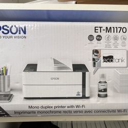 BRAND NEW Epson EcoTank ET-M1170 Printer – Wi-Fi • Duplex • 6,000 Pages 