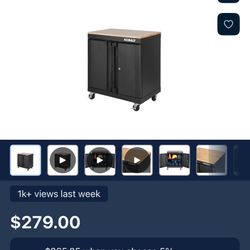Kobalt 28-in W x 32.8-in H x 18.5-in D Freestanding Steel Garage Cabinet in Black