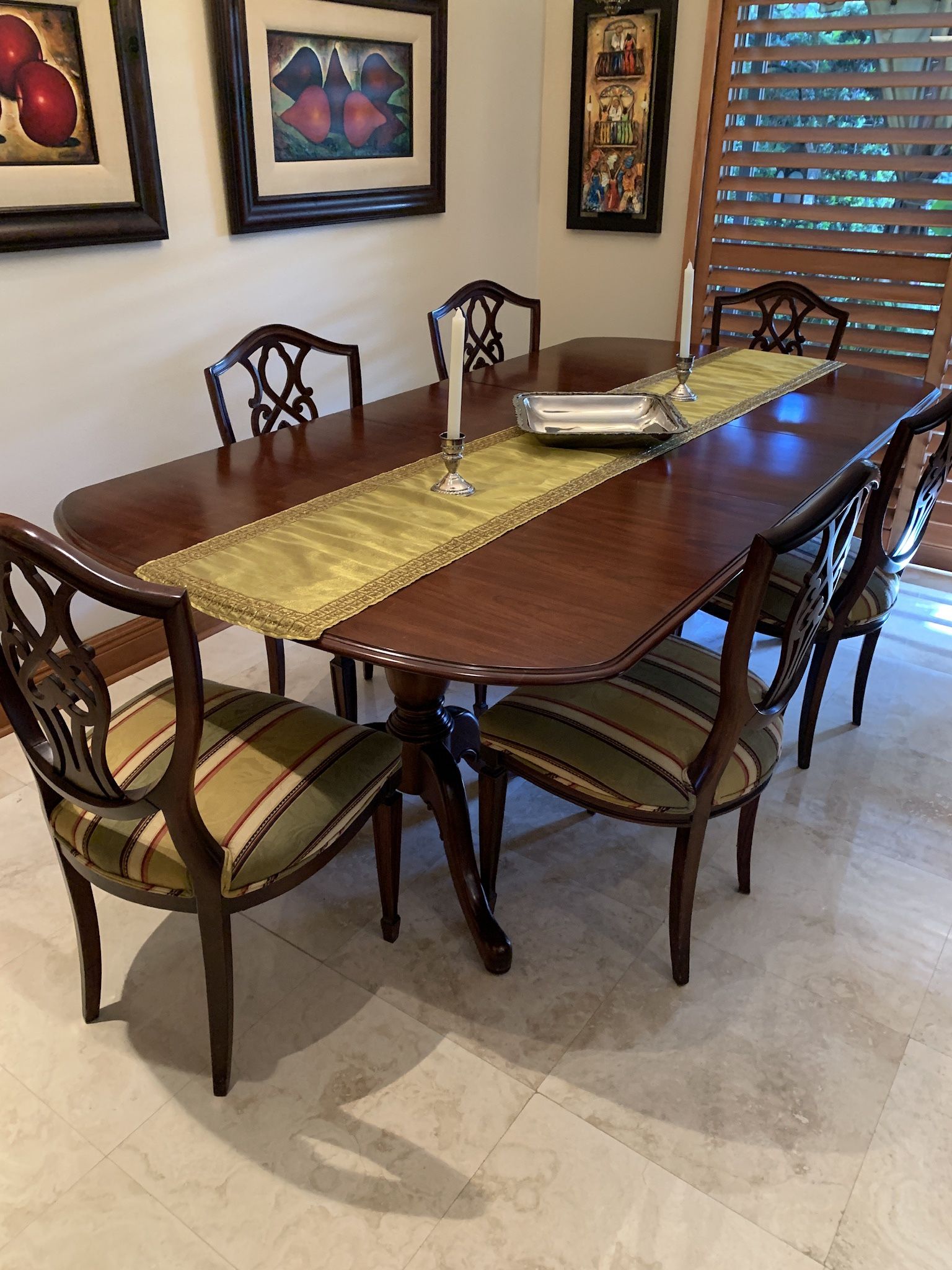 Dining Room With 6 Chairs + Server