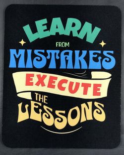 Learn Lessons Soft Gaming Mouse Pad Laptop Computer PC Optical MousePad - 9.5" x 7.9"