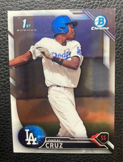 2016 O’Neil Cruz 1st Bowman Chrome Rookie Card. Pittsburgh Pirates