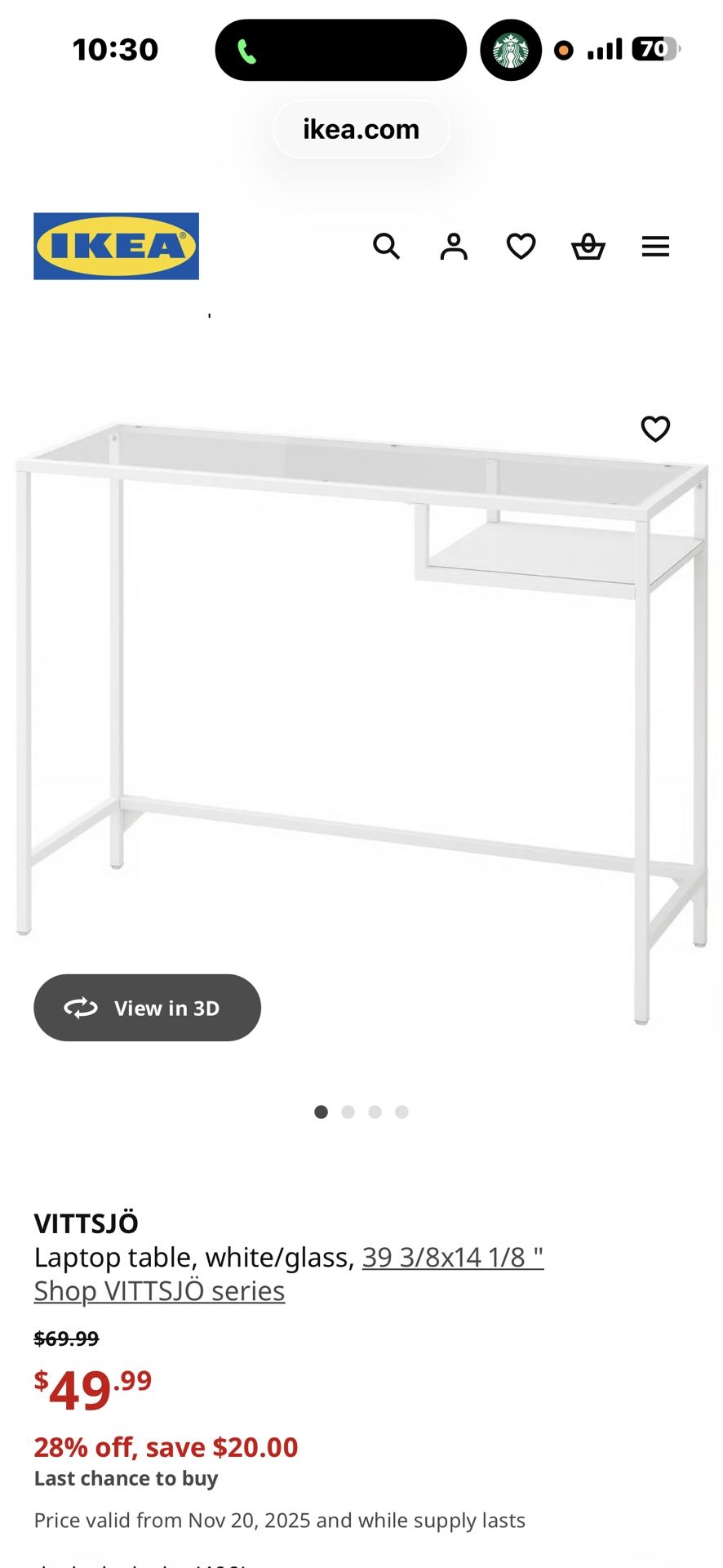 Ikea Glass Table