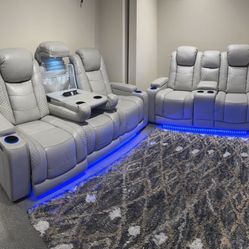 Sofá and Loveseat Power Recliners LED lights
