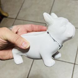 Frenchie White Planter 