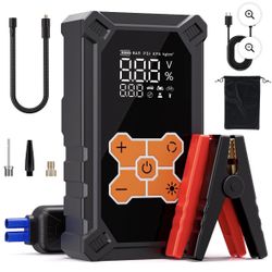 5000A Jump Starter with Air Compressor 160PSI, Battery Jumper Starter Portable