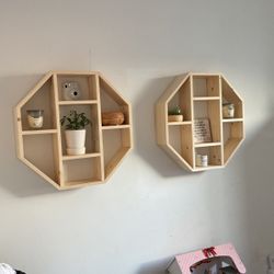 Wooden shelf