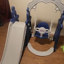 Indoor Toddler Slide And Swing 