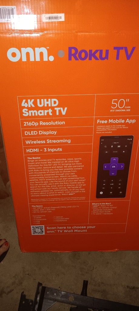 Onn 4k Smart TV With ROKU built In