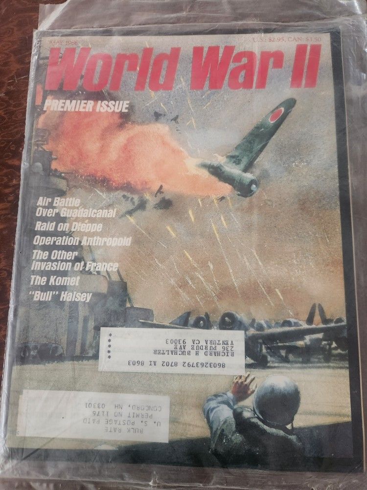 World War II magazine premiere issue :1986 (Unopened)