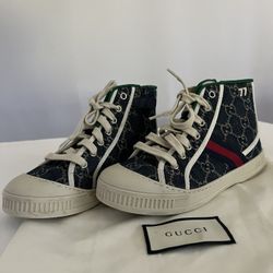 Gucci Kids Tennis 1977 High-Top Sneakers
