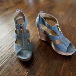 Michael Kors Denim Wedge Heel 
