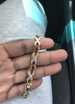 Sliver and gold plated bracelet