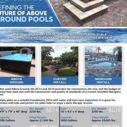 Fiberglass Pools Self Contained or In-Ground