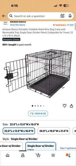 Small Dog Crate