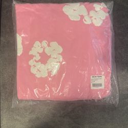 1:1 Pink Denim Tear Hoodie