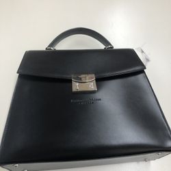 Gia Franco Lotto Black Leather Handbag