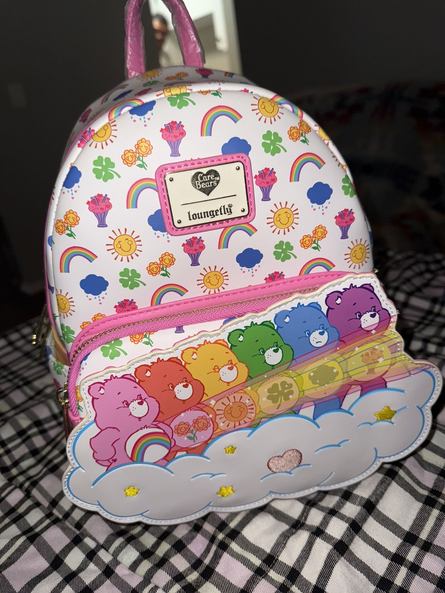 Rare Loungefly Care bear Mini Backpack