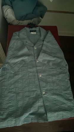Blue Button Up
