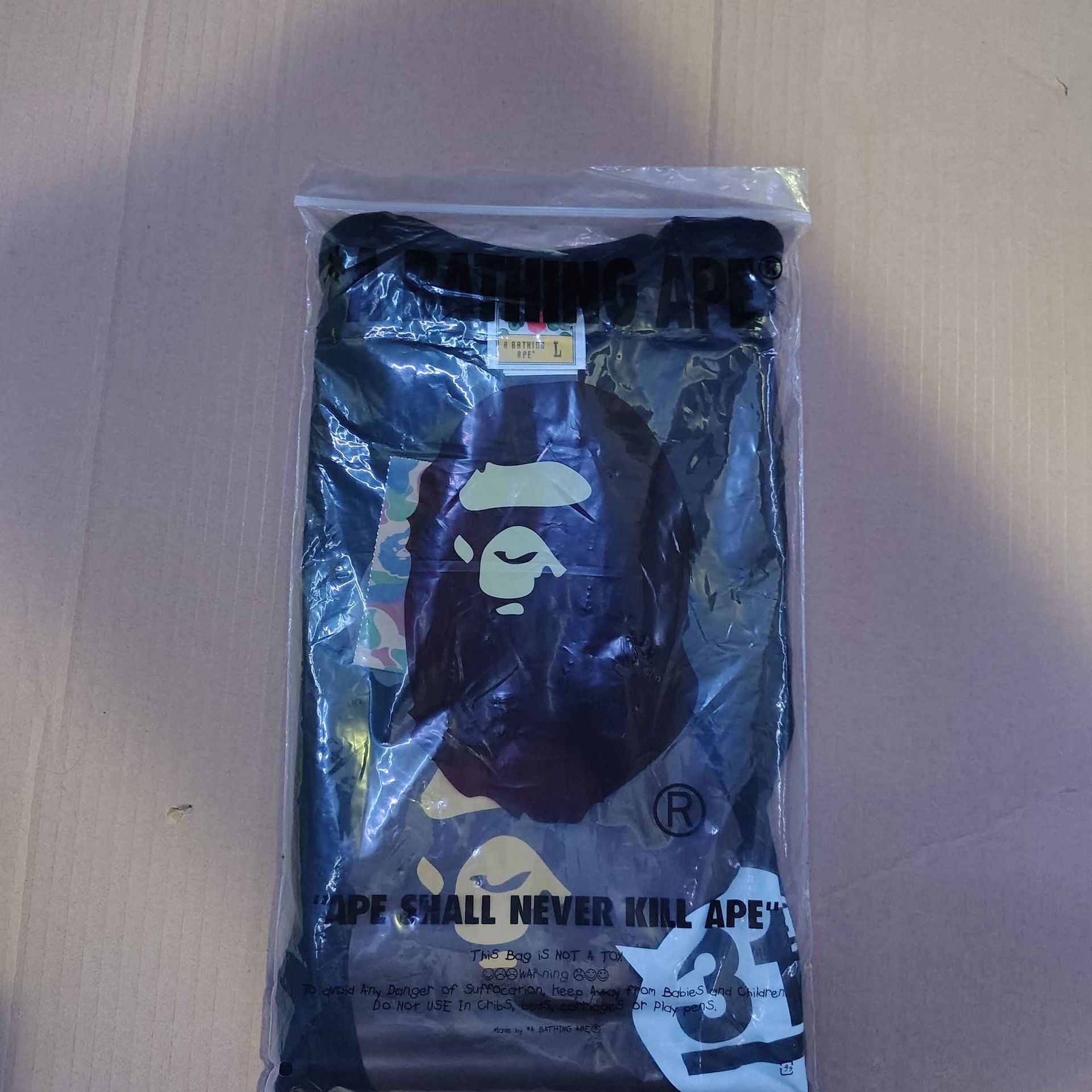 All black bape shirt 31 anniversary