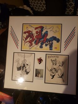 Framed comic art