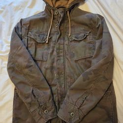 American Eagle Camo Military Coat Size Small