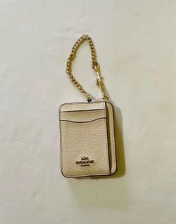 Coach Zip Chain Wallet Ivory