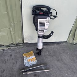 XtremepowerUS 3600W Electric Pneumatic Demolition Hammer, Concrete Breaker Hammer with 2 Chisels