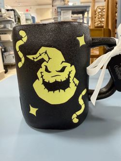 Rae Dunn Nightmare Before Christmas OOGIE BOOGIE Halloween Mug NEW RELEASE GID