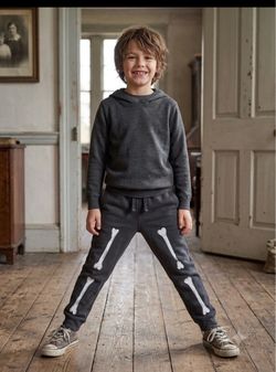 Cat & Jack Kids Gray Bone Print Jogger Sweatpants