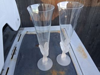 Freedom eagle champagne glasses