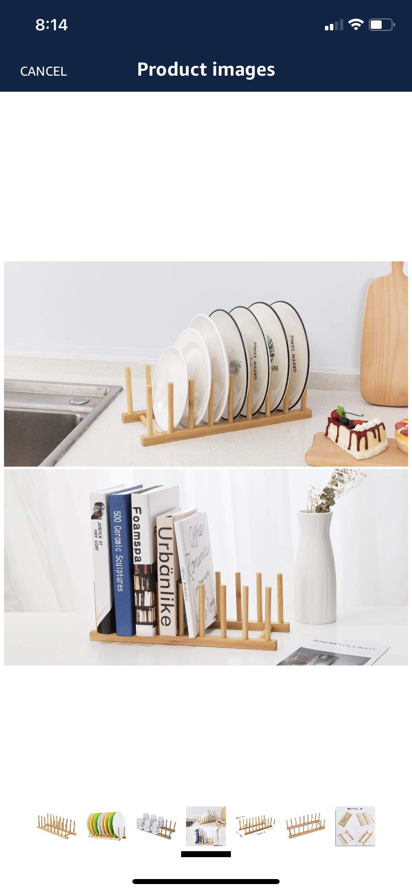 Bamboo Storage Holder Organizer- Multiple uses- 3 new in package.