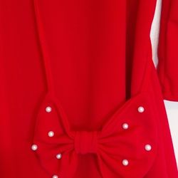 8 years old girl brand new dress with bow bag 