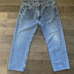 505 Levi Jeans Men’s 34x25 Blue Regular Straight
