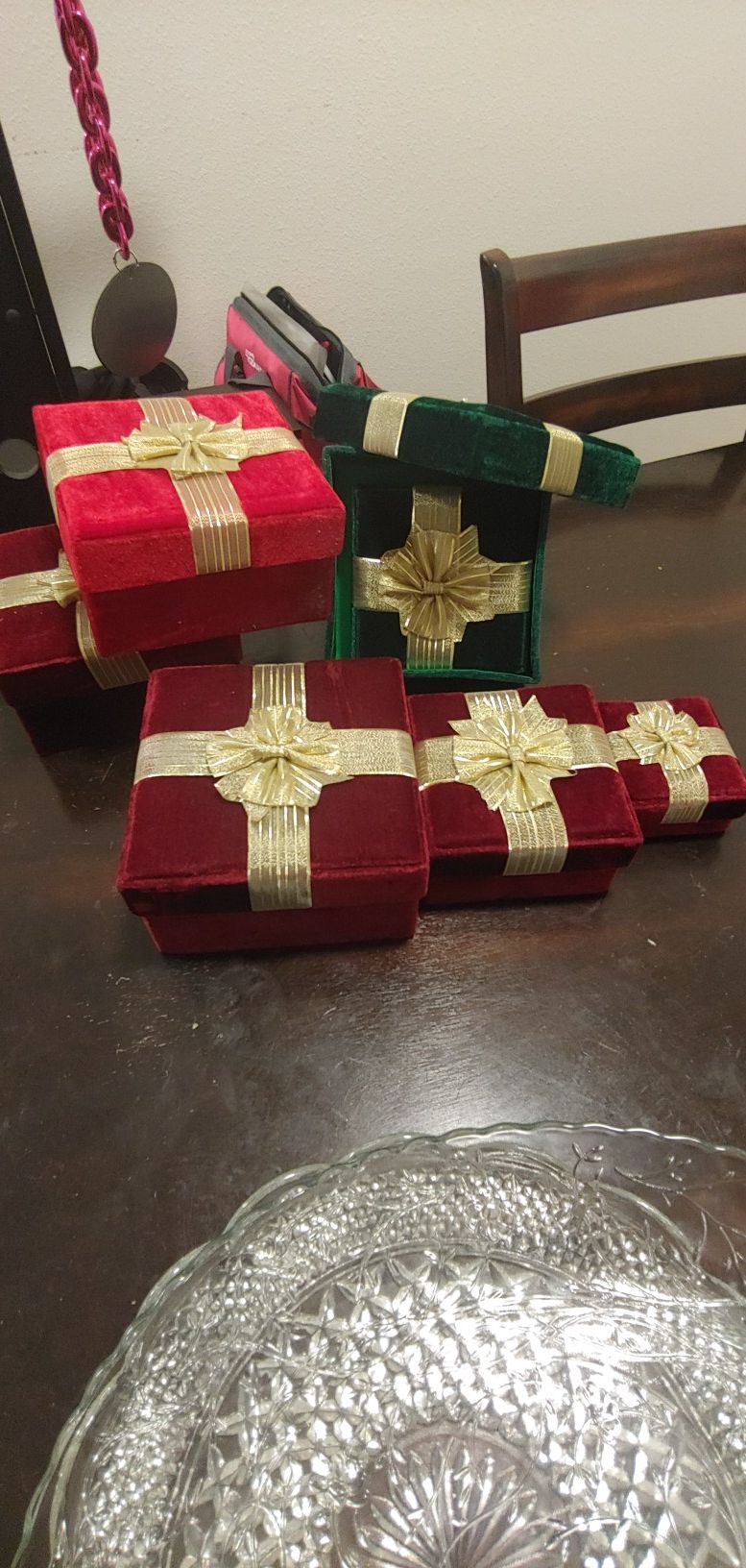 Gift boxes with smaller boxes inside