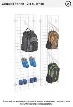 2 GRIDWALL PANELS FOR Tradeshow