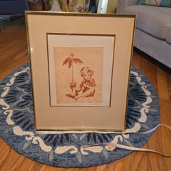 Vintage Miriam Ecker Etching Signed and Numbered