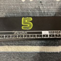 5 DC 9 Volt Outputs Pedal Board Power Supply 