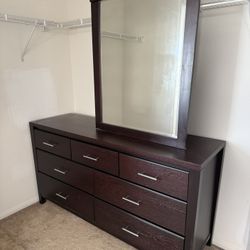 Dresser with Vanity Mirror